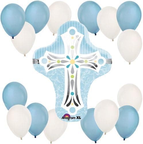 Blue Cross - Baptism Party Balloon Kit