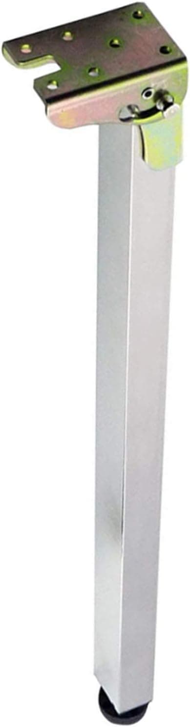 Folding Table Legs, Metal Telescopic Feet, Stainless Steel Telescopic Legs, DIY Furniture Legs/Square Support Feet/Replacement Furniture Legs, Adjustable Height, Table Top-Table