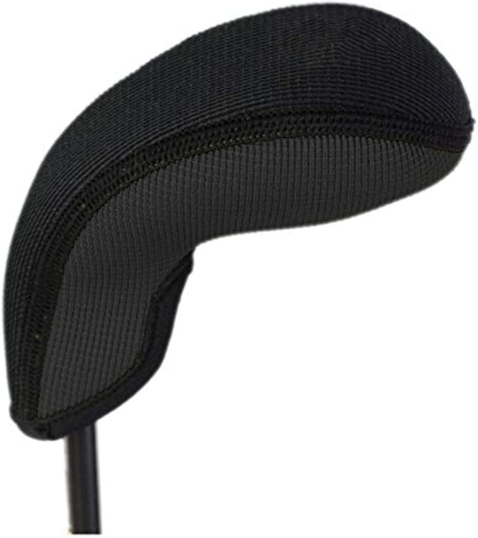 Stealth Club Covers 18210 No Print Generic for W-SW-PW Golf Club Head Cover, Black Solid