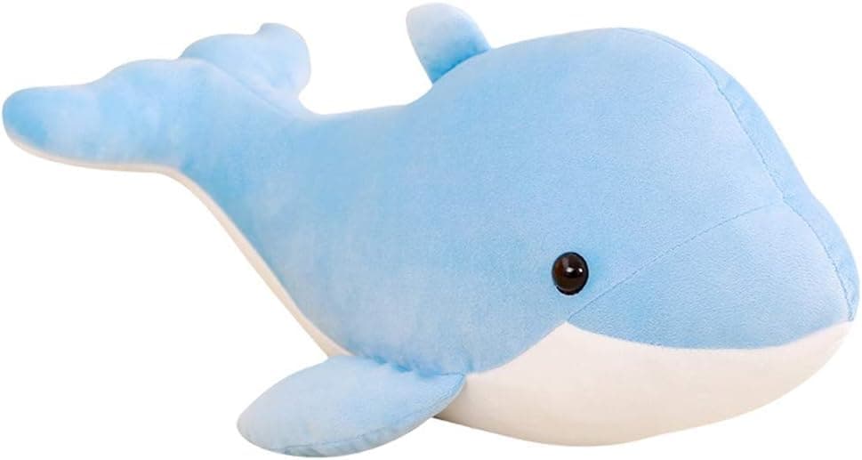 Giant Dolphin Stuffed Animal Plush Toy Gift for Kids Girlfriend Children 23.6" (blue-60cm)