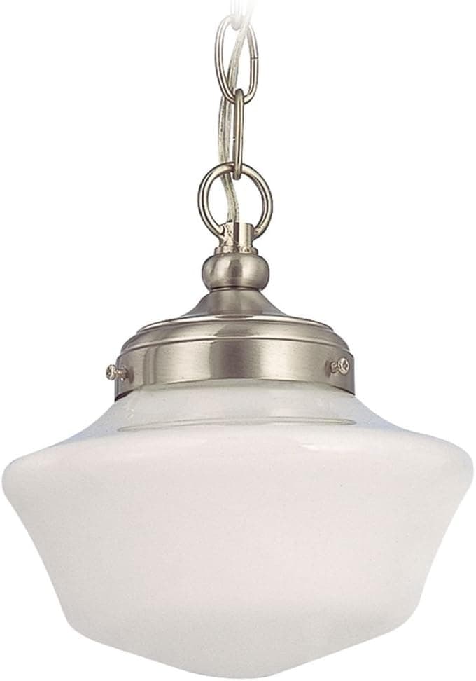 Design Classics 8-Inch Schoolhouse Mini-Pendant Light with Chain