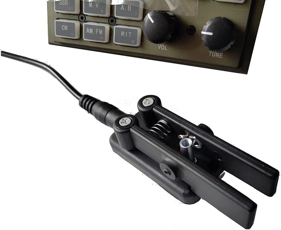 KJD QU7025 Portable Dual Paddle Automatic Key Shortwave Radio CW Morse Code Base Magnetic
