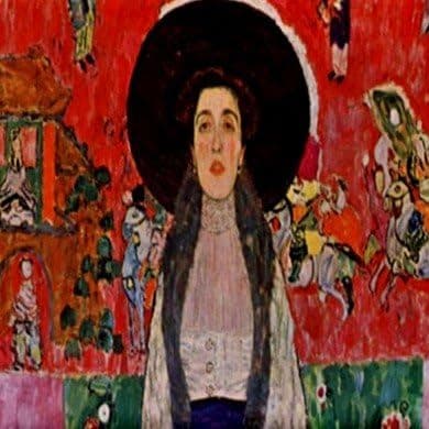 Portrait of Bloch Bauer by Gustav Klimt Tile Trivet