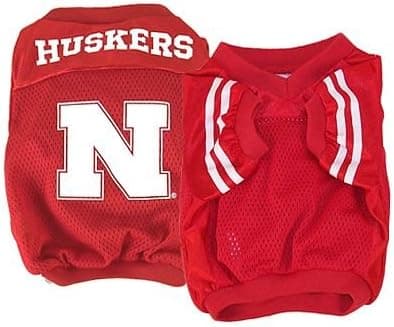Sporty K9 University of Nebraska Dog Football Jersey, Small