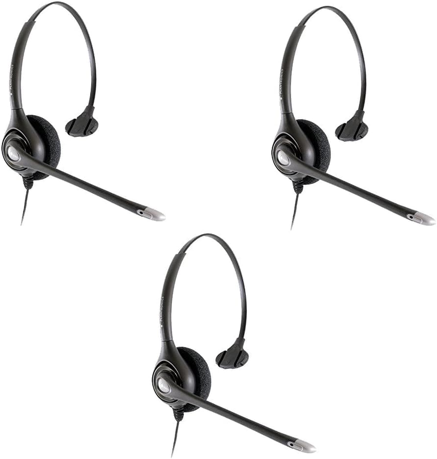 Plantronics HW251n Wired Office Headset- 3 Pack (Renewed)