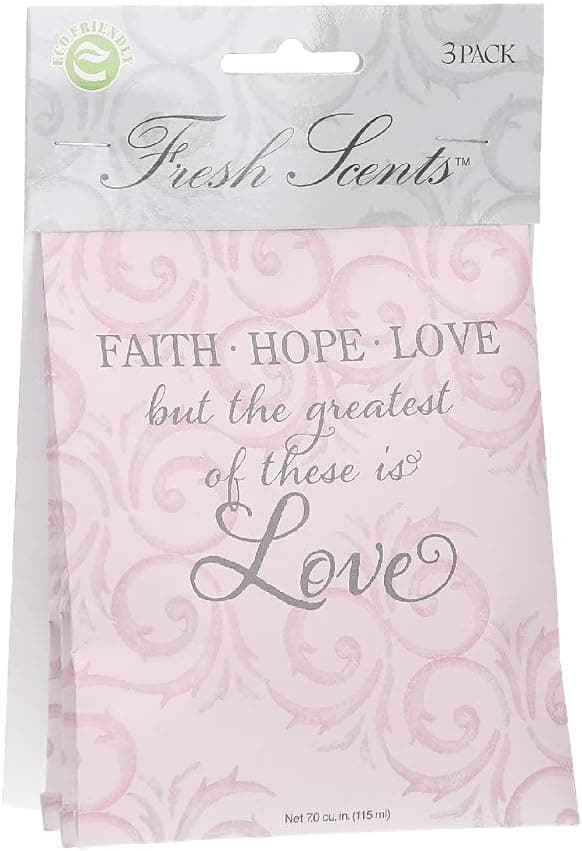 WILLOWBROOK Fresh Scents Sachet 3 Pack-Faith Hope Love
