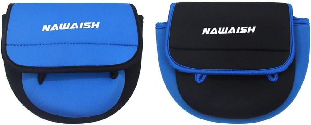 nawaish 2 Pack Spinning Fishing Reel Cover Case Bag Pouch & Fishing Rod Sock Rod Sleeve Rod Cover Fishing Tools for Spinning Fishing Rod