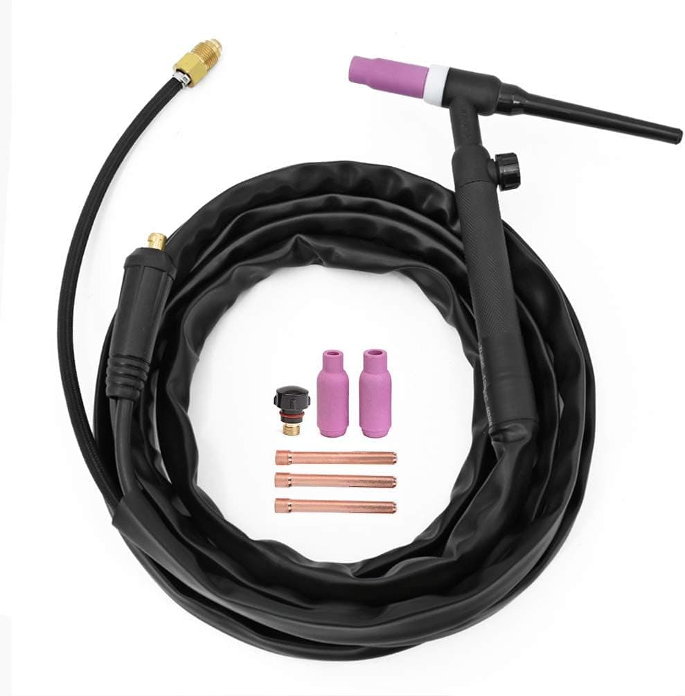 TIG Welding Torch WP17V 4M Welder Torch 140A 150-Amp Air Cooled SR-17V TIG Welder Gun with Europe Plug for Lift TIG Lift ARC