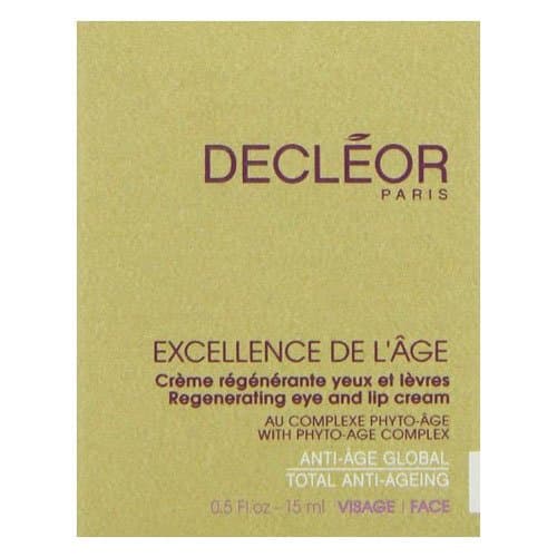 Decleor Excellence De L'age Regenerating Eye and Lip Cream for Unisex, 0.5 Ounce