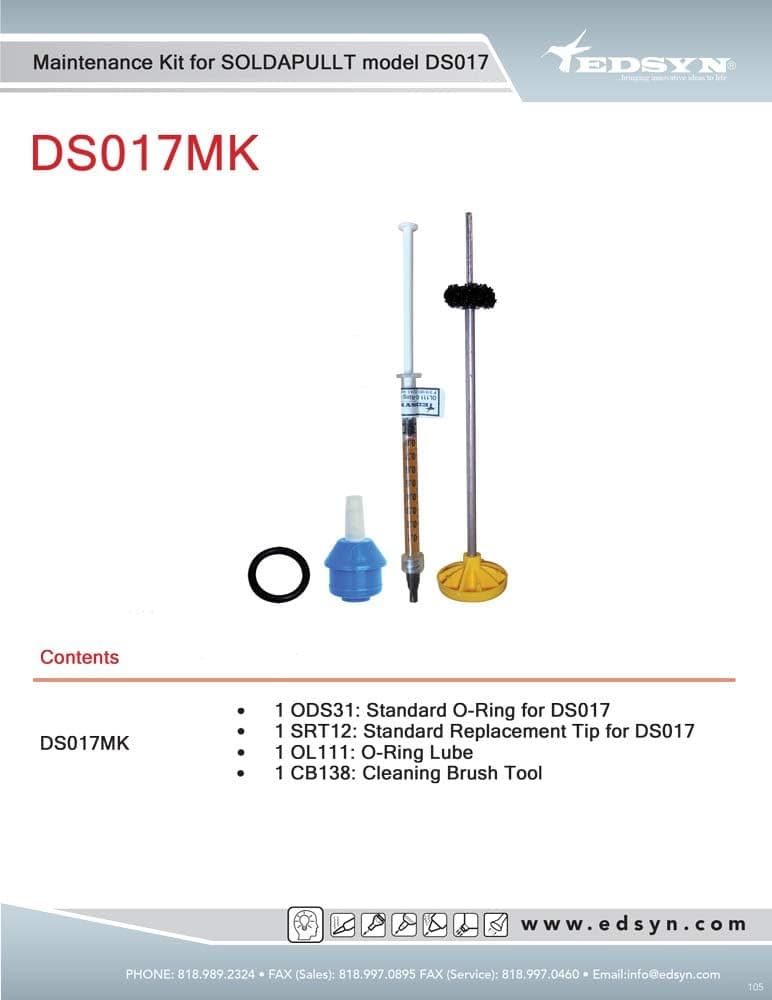 DS017MK Maintenance Kit for the DS017 Deluxe SOLDAPULLT