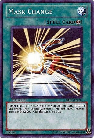 YuGiOh Zexal Generation Force Single Card Mask Change GENF-EN097 Common