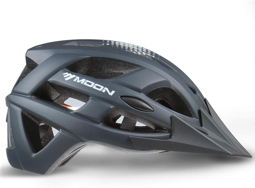 MOON Adult Cycling Bike Helmet for Men Women Mountain Road Bicycle Helmet with 22 Vents Detachable Visor, Adjustable Lightweight Helmet, for Mountain Biking Road Trip Racing, HB3-9