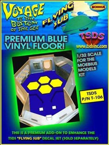 TSDS - T106 - VOYAGE TO THE BOTTOM OF THE SEA - THE FLYING SUB: PREMIUM BLUE VINYL FLOOR KIT