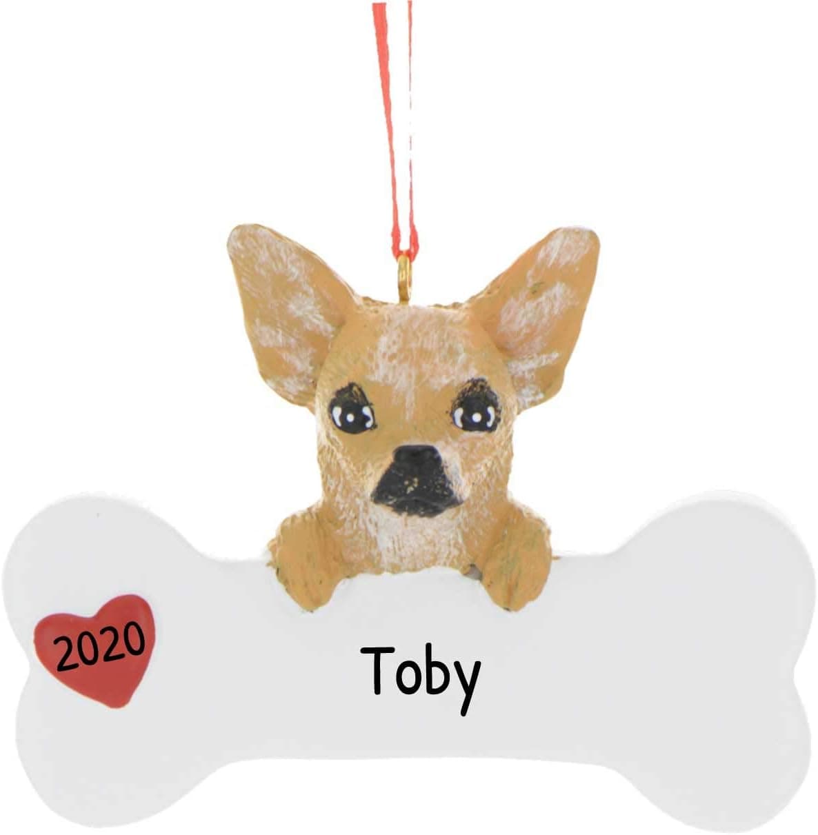 Personalized Pet Ornaments 2022 - Custom Dog Ornament 2022 - Dog Christmas Ornaments Chihuahua Ornament Dog Ornaments for Christmas Tree Bone Ornament - Free Customization