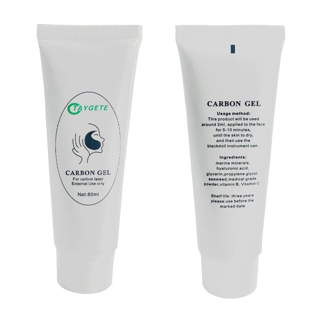 HAPYONLFU 80ml Carbon Peel Cream Gel for Skin Rejuvenation Black Doll,Facial Skin Deep Cleaning with Carbon Gel Nano Activated Carbon for Laser (1pc)