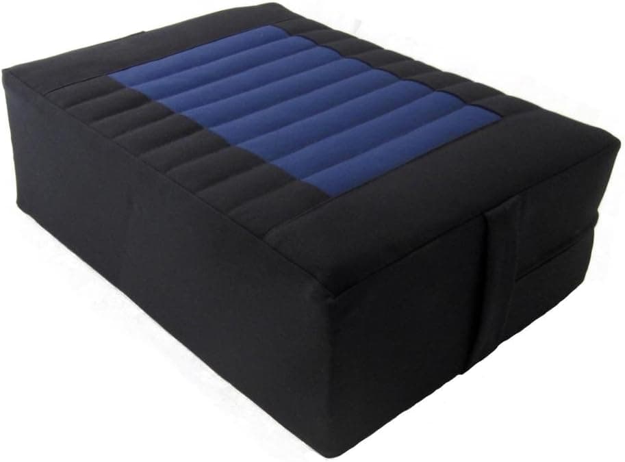 Tibetan Seat Meditation Cushion - Black-Blue