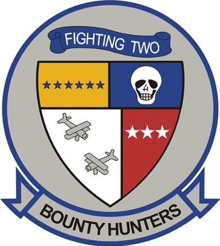 US Navy VF-2 Bounty Hunters Squadron Decal Sticker 3.8"