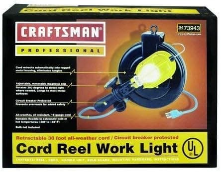 Craftsman 30 Foot Cord Reel Work Light