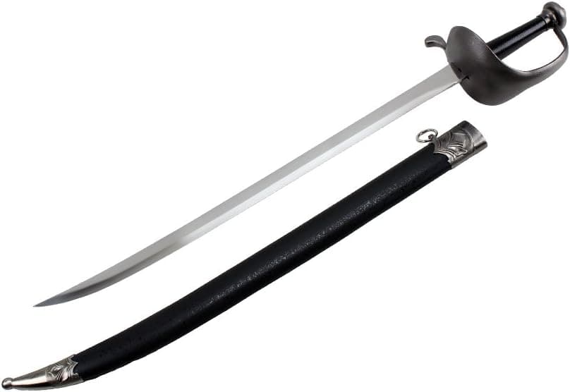 Wuu Jau L-5543 Pirate Sword with Scabbard, 37", Black