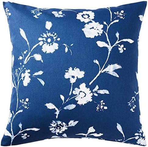 IKEA Blagran Cushion Cover Blue White 20x20 704.325.95