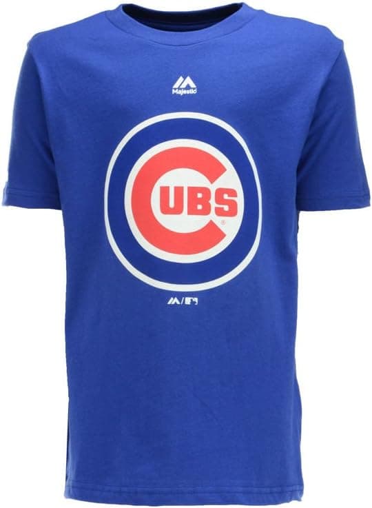Majestic Chicago Cubs Youth Blue Primary Team Logo T-Shirt