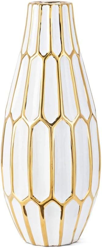 Imax 14797 Flynn Large Vase, White