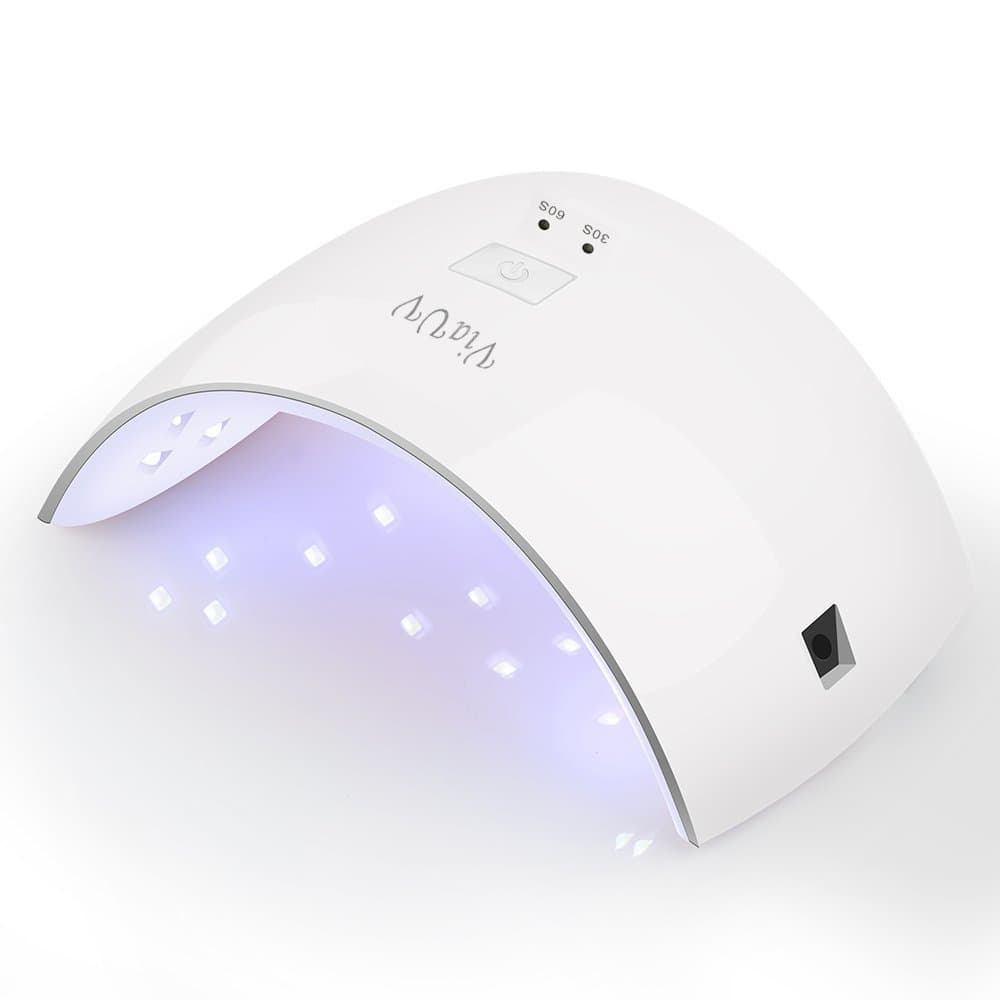 ViaUV 24W LED UV Nail Dryer Curing Lamp for Fingernail & Toenail Gels Based Polishes