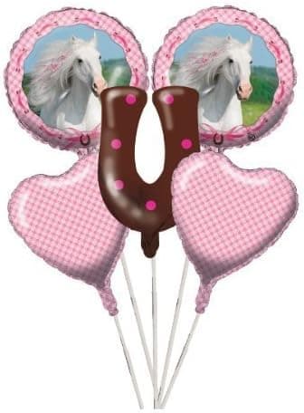 Heart My Horse Balloon Cluster (5) Birthday Party Supplies
