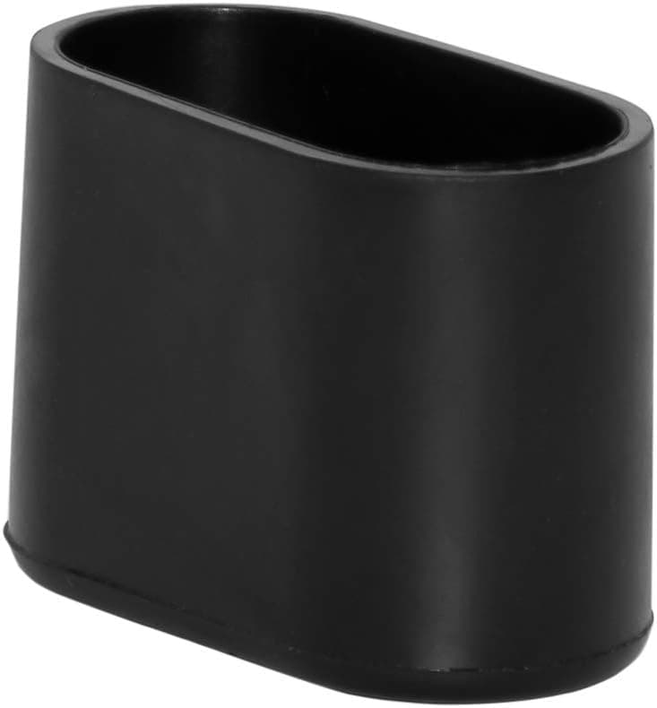 Flyshop 8Pcs Chair Leg Caps Non-Marking Soft PVC Floor Protectors Oval Furniture Table Covers 13/16" X 1-9/16" (20 x 40mm)
