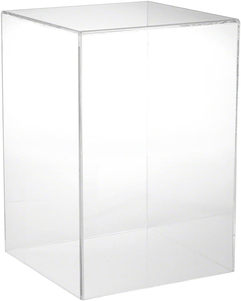 Plymor Clear Acrylic Display Case with No Base, 10" W x 10" D x 15" H