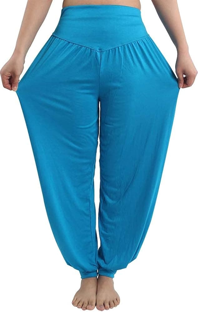 PACBREEZE Women's Harem Yoga Lounge Pants Soft Loose Dance Pilates Workout Beach Pants