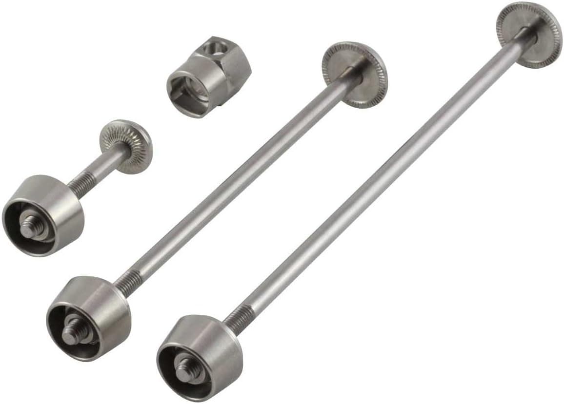 ACS BMX Pitlock P020000 Fw+Rw+Sp Skewers (3 Pack) (Set 02), Silver