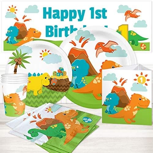 Little Dinosaur 1st Birthday Party Package for 16 Guests