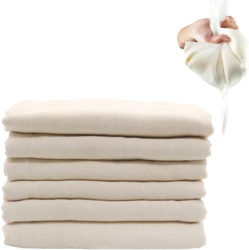 Organic Cheesecloth, Cheese Clothes for Straining Grade 90 Kefir Strainer,Filter Ultra Cheesecloth for Cooking,Strainer, Baking,Table Runner Halloween Decorations 54 Sq Feet 6Y