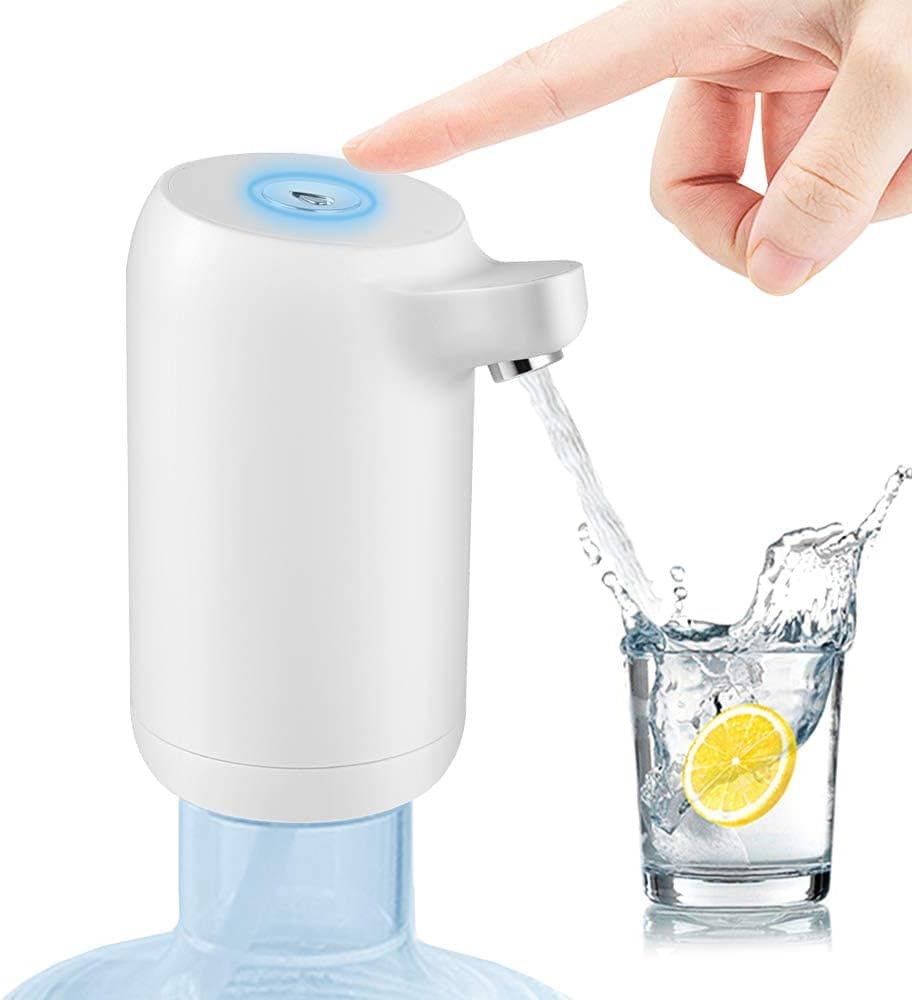 Water Bottle Pump 5 Gallon Water Bottle Dispenser USB Charging Automatic Drinking Water Pump Portable Electric Water Pump for 5 Gallon Bottle Integrated Anti-Leakage