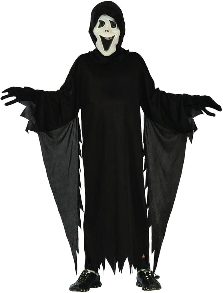 U LOOK UGLY TODAY Boy's Scary Demon Halloween Dress-up Costume, Quality Fabric, Washable & Durable-Medium Black