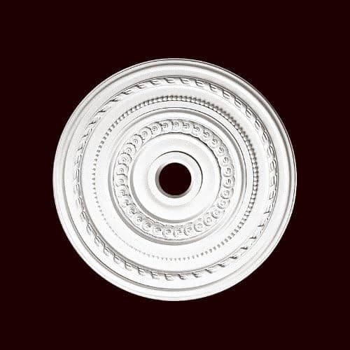 Ceiling Medallion 26 Inch Classic with touch of design by Chemcrest #RM2626 primed white polyurethane