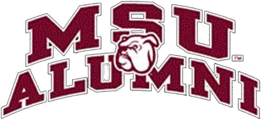 Mississippi State Bulldogs Decal - Arched MSU Alumni W/Mascot