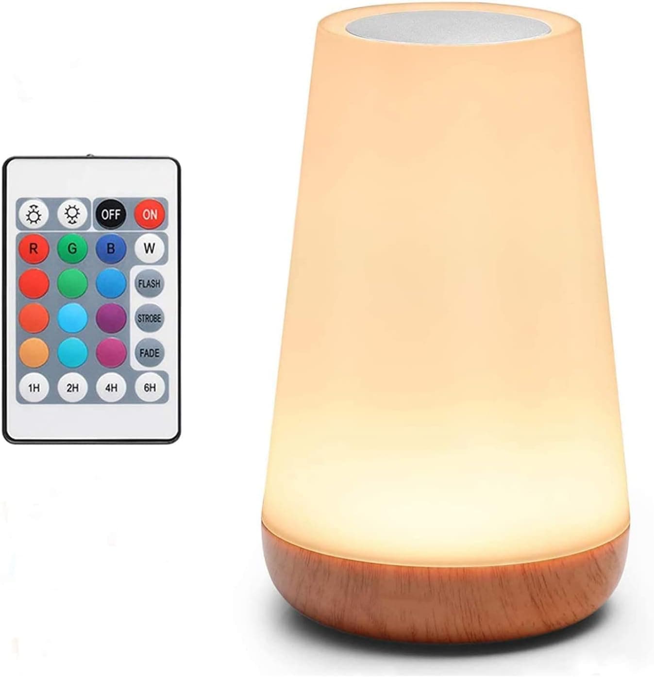 AMEXI Table lamp LED Touch Sensor Bedside lamp + dimmable Warm White Light,Used in lamp for Kids Room Room,Corridor, Living Room USB Rechargeable Night Light (Beige)