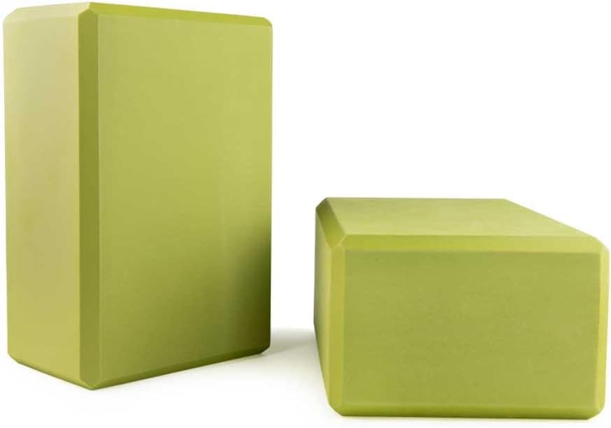 Nu-Source Foam Yoga Blocks: Set of 2, Green