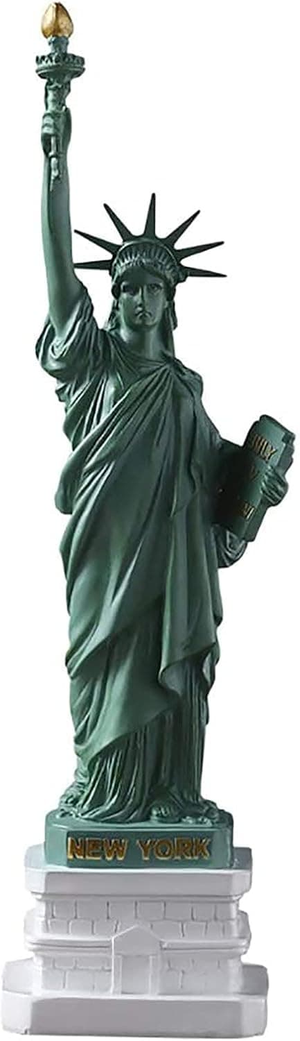 ADSEA Handmade Artware Model Sculptures Memory Figurines Desktop Decoration for Office Bookshelf Decor,USA Statue of Liberty Statues-A 8x7x26cm(3x3x10inch)