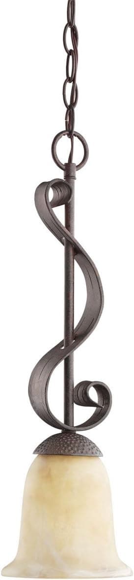 Kichler 2661OI 1-Light High Country Incandescent Mini Pendant, Old Iron