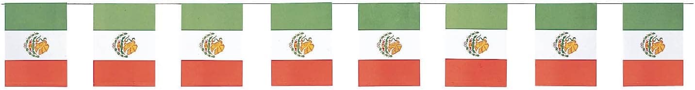 Amscan - 8' Mexican Flag Paper Banner