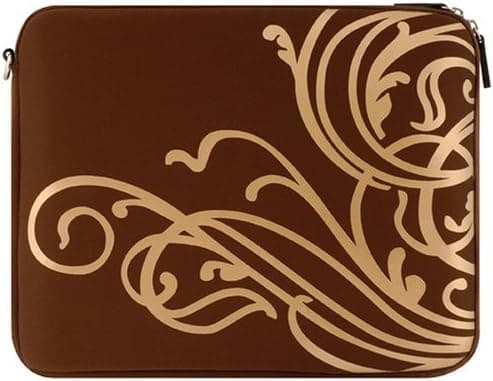 Laurex 15.4"" Notebook/Laptop Sleeve - Gold Wave Brown