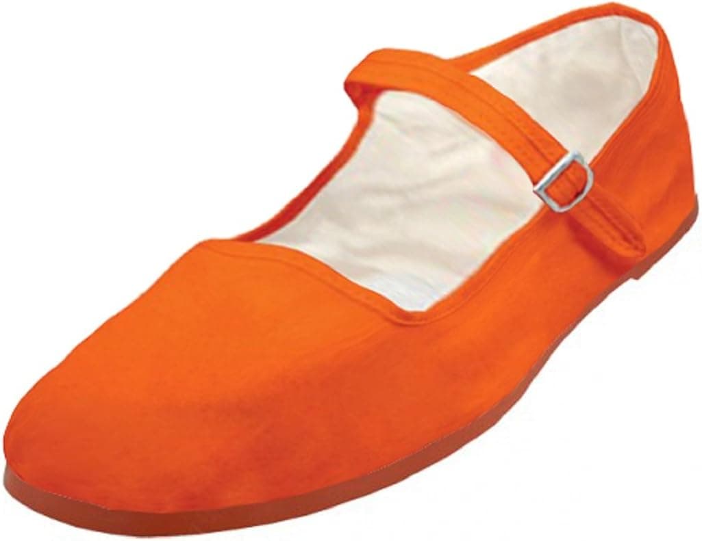 Shoes 18 Womens Cotton China Doll Mary Jane Shoes Ballerina Ballet Flats Shoes