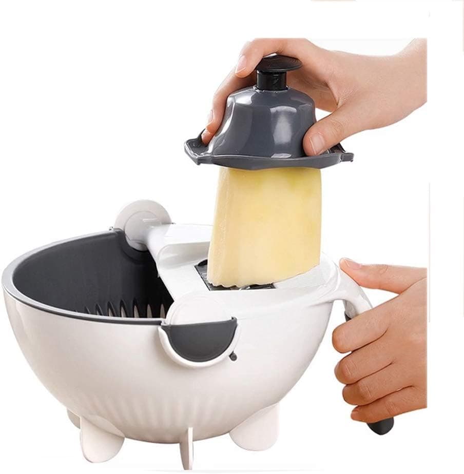 Hand cheese shredder box grater with container mandolin apple onion food slicer fruit and julienne peeler vegetable wash potato chopper mandoline salad chopper cutter Stainless Steel Blade for kitchen chips and fries home use