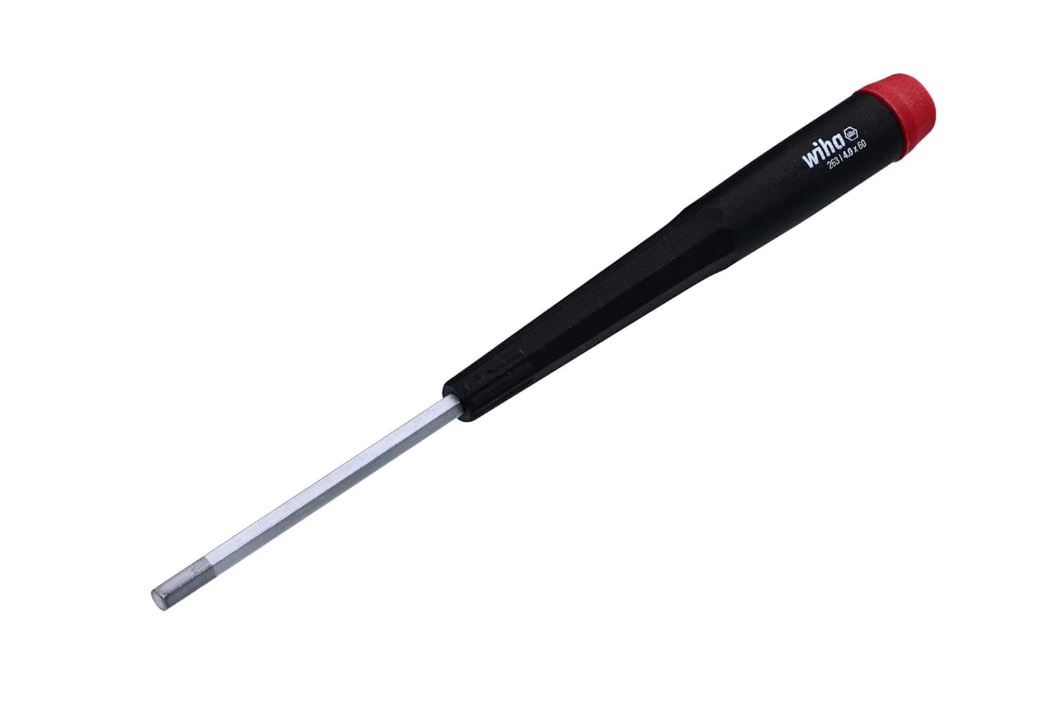 Wiha 26340 Precision Screwdriver, Hex Metric, 4.0 x 60mm