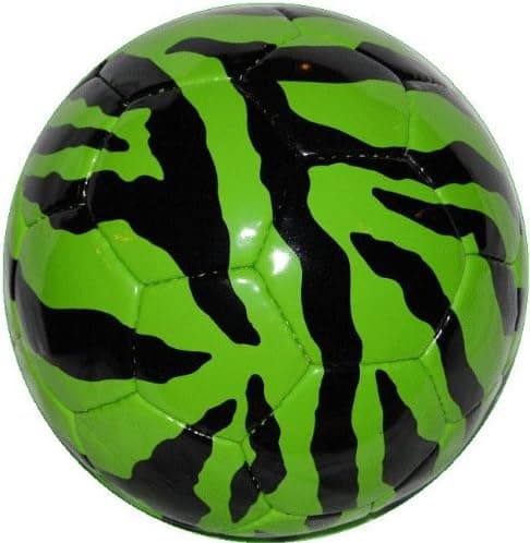 GREEN ZEBRA Safari Sportz Soccer Ball Size 5