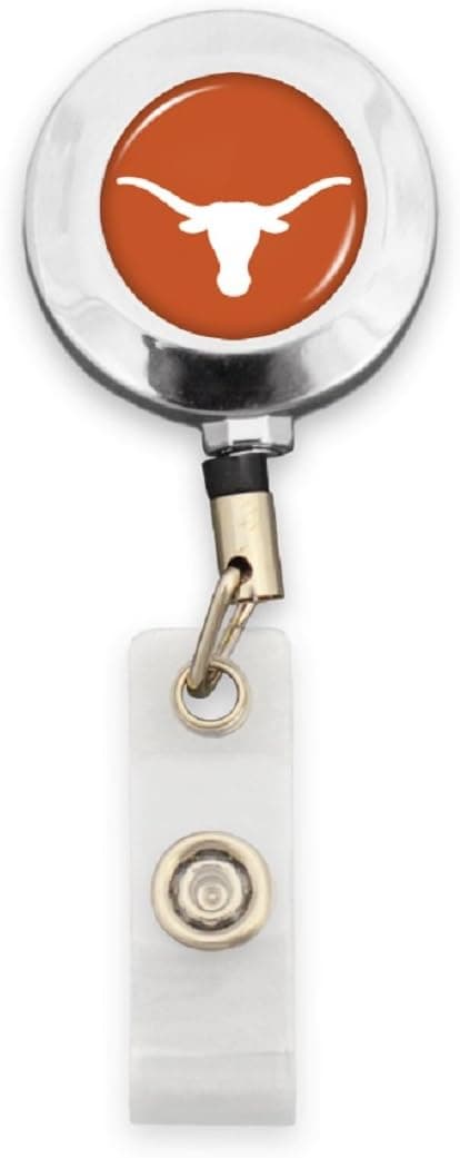 Texas Badge Reel with Alligator Clip
