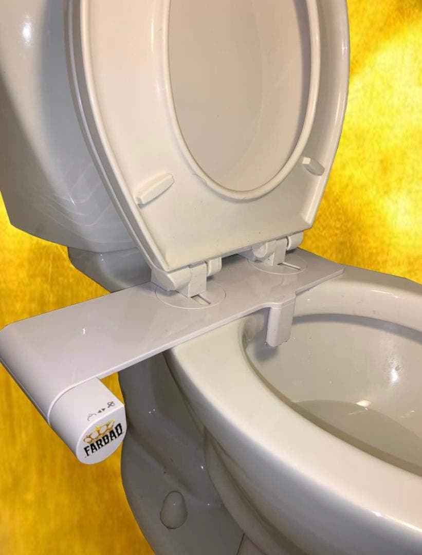 Game changer Ultra-Thin 0.2 Inches Bidet, Non-Electric, Adjustable fresh water sprayer with Metal T-adapter and flexible metal hose. Super easy Installation. Bonus: Portable handheld Bidet Included!